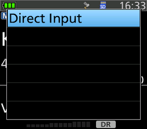 ICOM ID-52 Quick Menü DTMF Auswahl